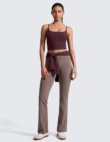 CRZ YOGA Butterlift Scoop Neck Crop Tank Top