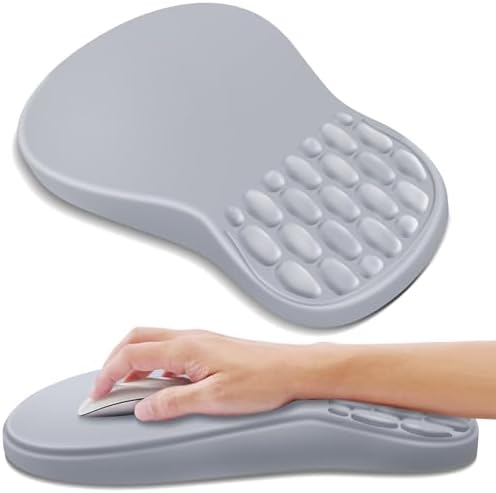 YIWEI Ergonomic Mouse Pad with Wrist Rest for Carpal Tunnel Pain Relief