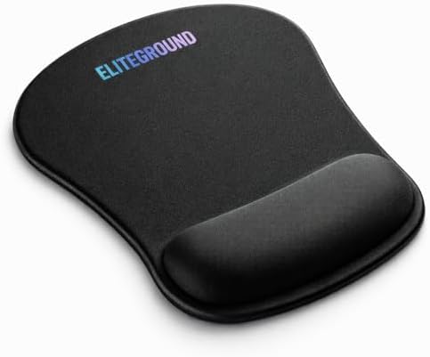 Ergonomic Mouse Pad with Wrist Support, Memory Foam Mousepad for Laptop Computer PC Mac Gaming Office, Non Slip Rubber Base, Comfortable Wrist Rest for Home Work Desk