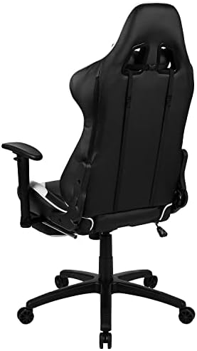 Flash Furniture LeatherSoft Reclining Ergonomic Gaming Chair, Black