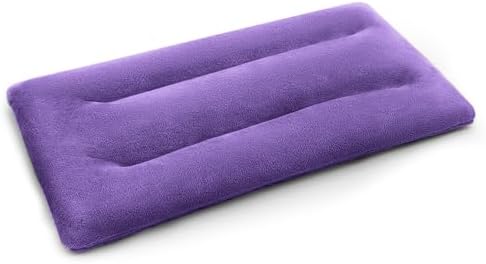 Microwave Heating Pad 6 x 12 Small Heating Pad Microwave, Microwave Bean Bag Heating Pad for Neck and Shoulders, Moist Heat Pack Pillow Warm Compress for Knee, Muscles, Joints, Wrist (Purple)