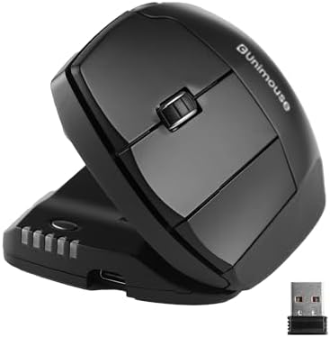 Contour Unimouse Adjustable Ergonomic Vertical Mouse, Left Handed, Wireless