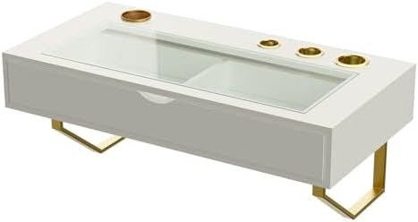Floating Makeup Vanity Table, 31 inch Wall Mounted Desk for Bedroom, White