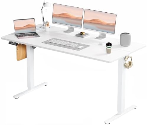 Sweetcrispy Electric Standing Desk, Computer Desk, 63x24 Inch