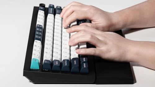 Keychron Silicone Wrist & Palm Rest, 12.89" Length – Supports 75% Compact Keyboard Series V1/V2/Q1/Q2/Q9 & Lemokey P1 (Pro/Max/HE) – Anti-Slip Base – Smooth & Washable - Black