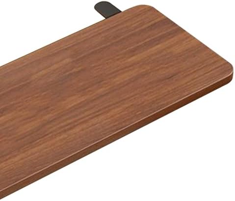 Generic Desk Extender Tray Armrest Keyboard Foldable Clamp on Desk Extension Computer Table Organizer Shelf Wrist Support Wood and Metal Suitable for, Brown