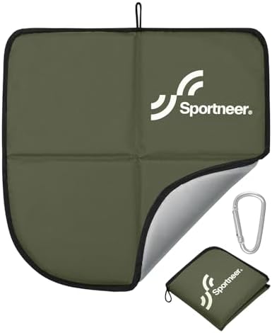 Sportneer Sitting Pad, Lightweight Waterproof Folding Seat Pad for Backpacking, 15.75'' x 15.75'' Portable Camping Seat Mat for Hiking, Picnics & Outdoor Use