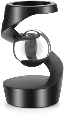 Kinetic Spinning Fidget Desk Toy for ADHD Stress Relief, Black