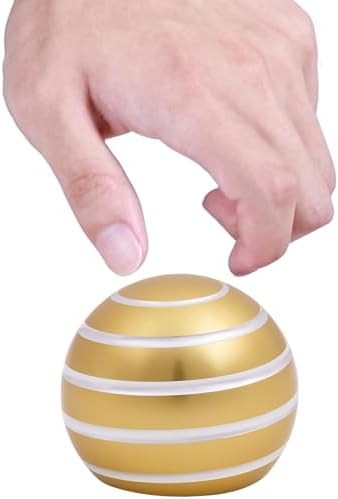 Desk Toys for Fidget Kinetic Cool-Gadgets: 180 Seconds Spinning Toy, Cool-Stuff Thing for Adult Teen Children Kid, Optical-Illusion Stress-Relief Gifts Ball for Man Women Home Office School Christmas