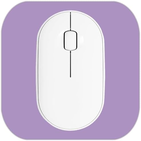 Mini Mouse Pad, 6x6 Inches, Waterproof Non-Slip Rubber Base, for Laptop, Keyboard Tray, Wireless Mouse, Home, Office, Travel (Purple)