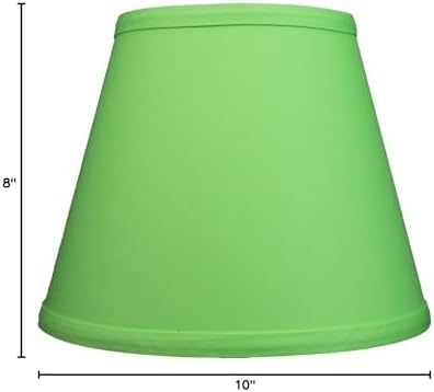 FenchelShades.com Lampshade 6" Top x 10" Bottom x 8" Slant Height With Spider Attachment 0.4 Inch Diameter for Lamps With a Harp (Pear)