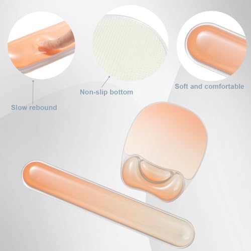 Keyboard Wrist Rest with Gel Mouse Pad Support - Office Accessories