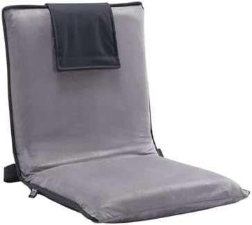 VEVOR Floor Chair, 6-Position Adjustable Meditation Chair with Back Support, Folding Sofa Chair for Reading TV Watching and Gaming, Portable Floor Seat Lounge Sofa Chair for Kids Teens Adults, Gray