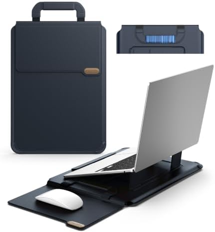 Nillkin 14 inch Laptop Sleeve with Stand (4-in-1), 2 Stand Modes, Mouse Pad