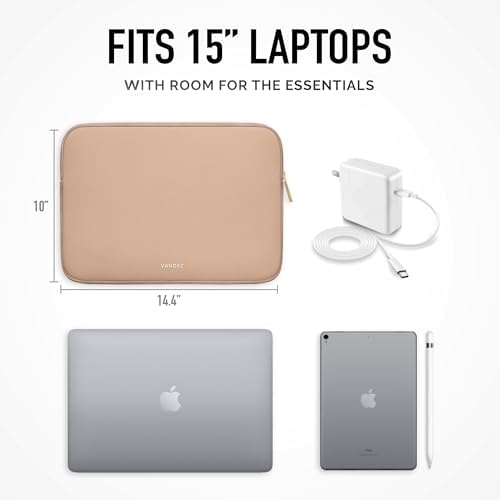 Vandel Slim, Protective Laptop Sleeve for 15-15.6 Inch Laptops, MacBook Air