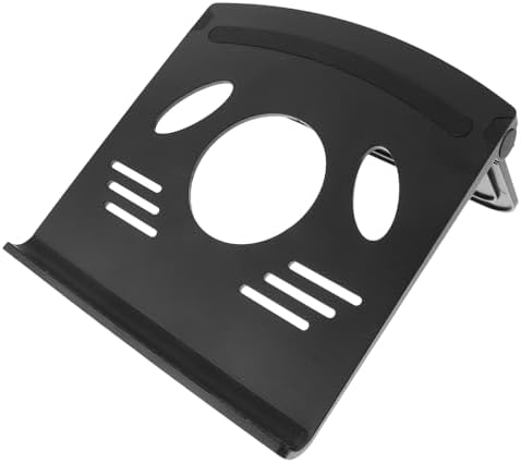 Xmas Computer Stand Adjustable Laptop PC Holder Black ABS Silicone