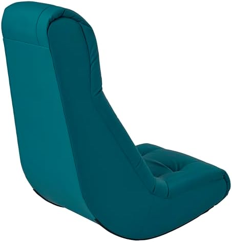 FDP Tufted Floor Rocker for Kids, Teens and Adults Comfortable, Ergonomic Chair for Reading, Playing Video Games, or Watching TV - Teal, 10488-TL