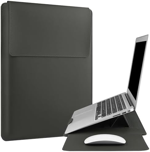 HoYiXi 13 Inch Laptop Sleeve Case Bag Compatible with 13‘’ MacBook Neo 2026/MacBook Air 13 M1 M2 2022-2018/MacBook Pro 13 M2 2022-2016/Surface Pro 8 2021/Surface Go 3 13-13.6'' Dell ASUS Acer PC,Grey