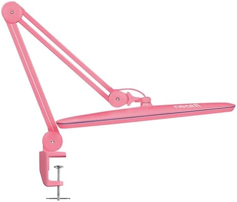 Neatfi LED Desk Lamp, 2200 Lumens, 24W, 23" Wide, Non-CCT (Pink)