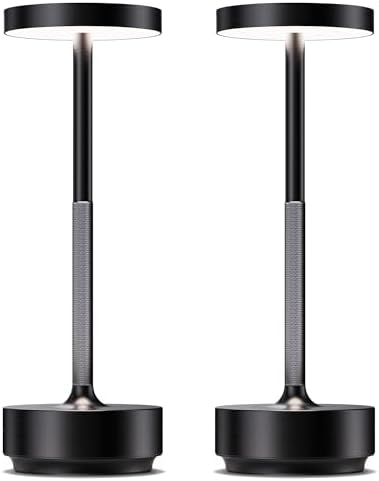 LED Cordless Table Lamp Rechargeable,Battery Powered Outdoor Table Light