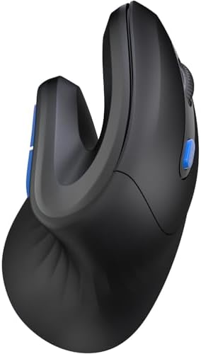 Wireless Ergonomic Vertical Mouse,2.4G USB,Quiet Click,3-Level DPI,Black
