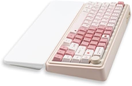 Sumgsn White Keyboard Wrist Rest, Gel Wrist Pad for Keyboard 60%/68%/70%
