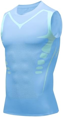 Compression Shirt Men Slimming Body Shaper Vest Crewneck Workout Tank Top