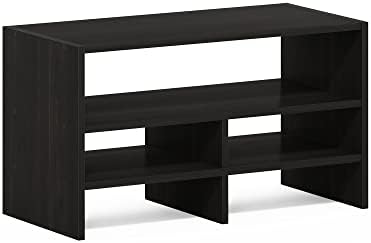 Furinno Hermite Desk Top Organizing Shelf Bookcase, Espresso