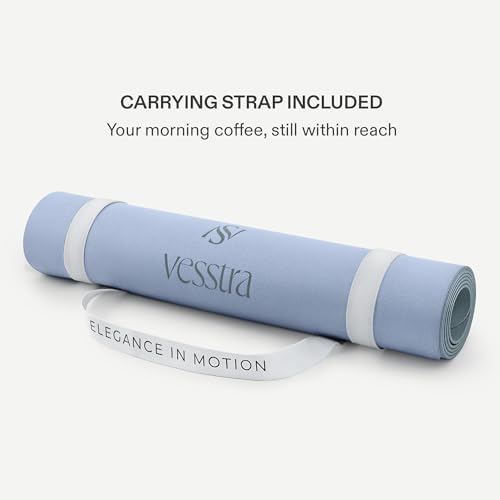 Premium Yoga Mat – Sweat-Activated Non-Slip PU Grip I Natural Rubber Base I 4mm for Yoga, Pilates & Workouts