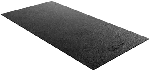 Cycleclub Bike Mat Compatible with Peloton Bike,Elliptical,Treadmill Mat, 6mm Thick, Under Exercise Bike Trainer Pad for Indoor Stationary Spin Bike Gym Equipment Hardwood Floor Carpet Protector
