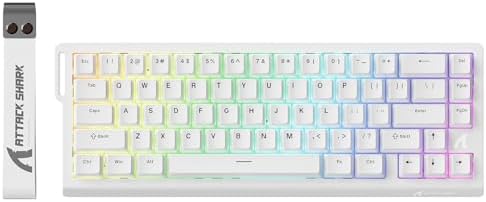 ATTACK SHARK X68 HE RT Mechanical Gaming Keyboard 60% Wired TKL-White