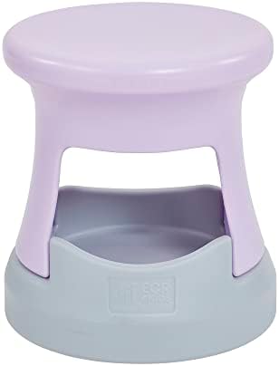 ECR4Kids Active Storage Wobble Stool, 15in Seat Height, Childrens Furniture, Light Purple/Light Grey