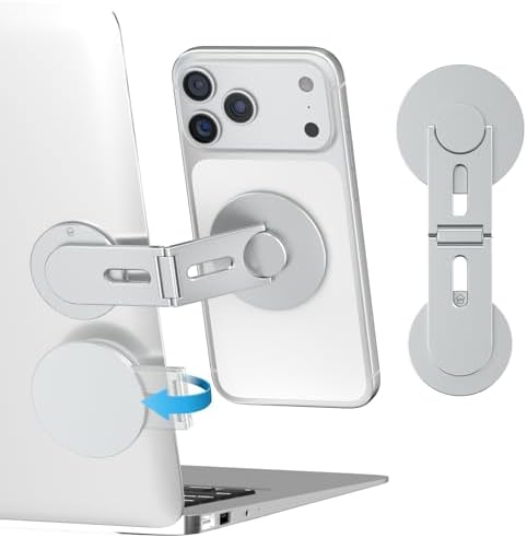 CloudValley Magnetic Phone Laptop Holder Mount, Foldable Hidden Stand