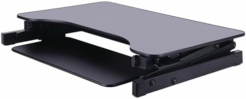 Lorell Adjustable Desk/Monitor Riser, Black