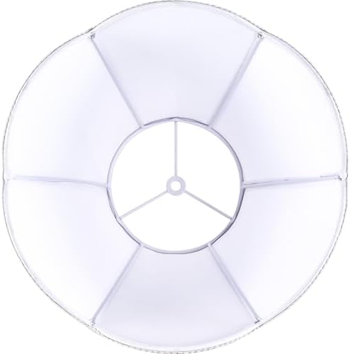 GO&SO Lamp Shades 1Pc,6" x 13" x 10.6",Bell Lamp Shade,White Petals