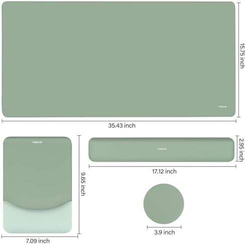 MOSISO Keyboard Mouse Pad Set, Large Gaming Mouse Pad&Keyboard Wrist Rest