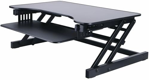 Lorell Adjustable Desk/Monitor Riser, Black