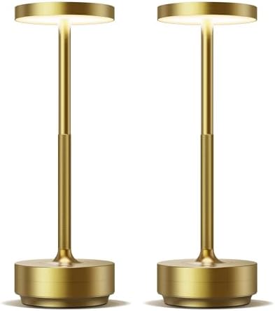 LED Ccordless Table Lamp Rechargeable,Battery Powered Outdoor Table Light