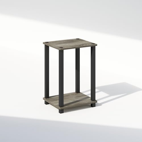 Furinno Simplistic Toolless 2-Tier Compact Night Stand, French Oak