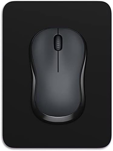 Dapesuom Small Mouse Pad, 6 x 8 Inch Thick Rubber Premium-Textured Non-Slip Portable & Washable Mini Mouse Mat for Women Men Wireless Laptops Keyboard Tray Gaming Work Computer Office Travel, Black