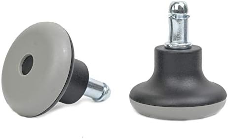 5PCS Bell Glides Replacement Office Chair Swivel Caster Wheels to Fixed Stationary Castors