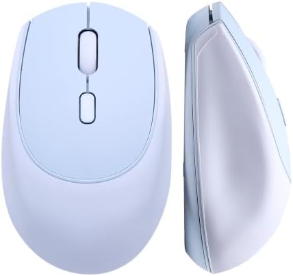 YUNZII C2 Silicone Wireless Mouse 1600 DPI Optical 2.4GHz (Blue)