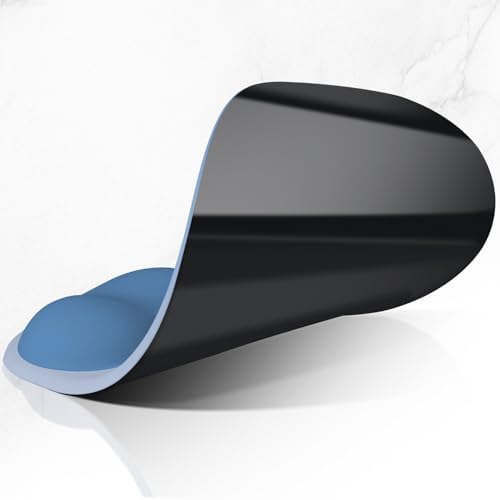 ITNRSIIET Ergonomic Mouse Pad, Cushioned Gel Wrist Rest, Non-Slip Base, Smooth Surface, Compatible with All Mice for Office & Gaming, Desk Accessory, 9.5 x 8.2 inch, Blue