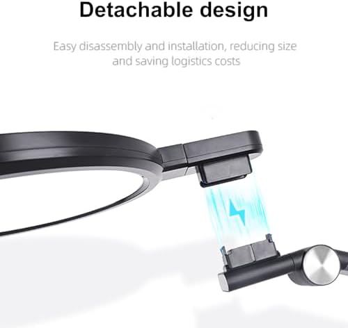 Full Spectrum Eye Care LED Desk Lamp, Foldable 4 Axis Rotation, 5 Colors 5 Brightness Levels, 45Min Timer Dual USB Charging Port for Study Office Reading (US Plug)