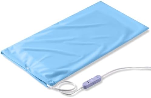 Boncare® Stay-On Large Vinyl Electric Heating Pad for Neck and Shoulders and Back Without Auto-Off, Low & High Heat Levels, Waterproof Hot Heat Pad with Washable Cover (12”x24”, 1-Pack)