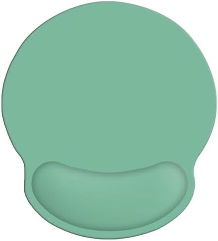 Mouse Pad with Wrist Rest Support, Ergonomic Gaming Mouse Pad with Non-Slip PU Base for Computer Laptop, Office and Home, Easy Typing & Pain Relief, Green