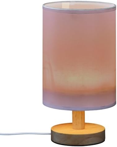 ALAZA Lavender Color Decor Bedside Table Lamp with USB Port for Bedroom Nightstand Office Desk LED Bulb Included