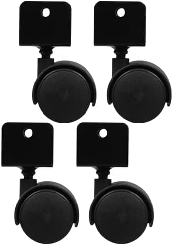 Ciieeo 4pcs 1.5" Chair Casters, U-Clamp Wheels for Children's Furniture