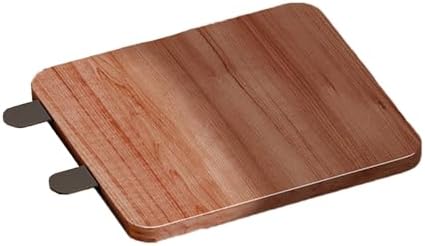 Desk Extender Tray, Punch-Free Clamp on 90° Foldable Keyboard Drawer Tray, Table Mount Armrest Shelf, Computer Elbow Arm Support (Brown, 6.9"*9.8"*0.5"/17.5cm*25cm*1.2cm)