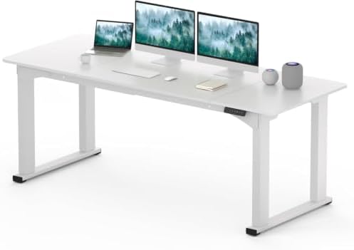 SANODESK 4-Leg 78''x32'' Large Electric Height Adjustable Standing Desk